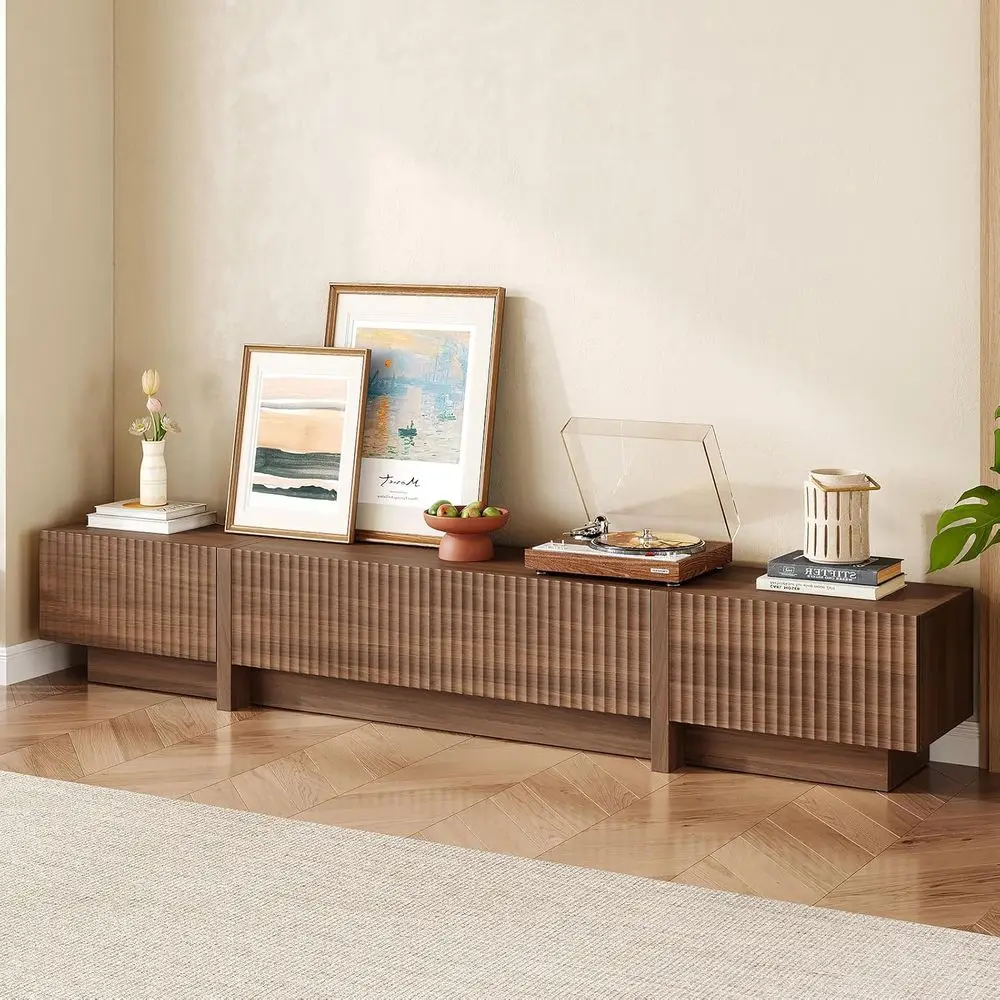 Walnut Square TV Stand 3