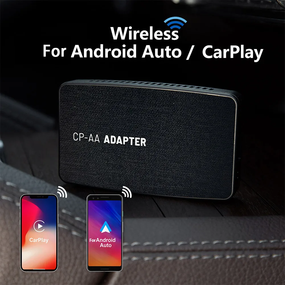 2-In-1 Wireless CarPlay Adapter Wired To Wireless Android Auto Multimedia Car Play AI Box For Audi Benz Ford Honda Nissan Haval