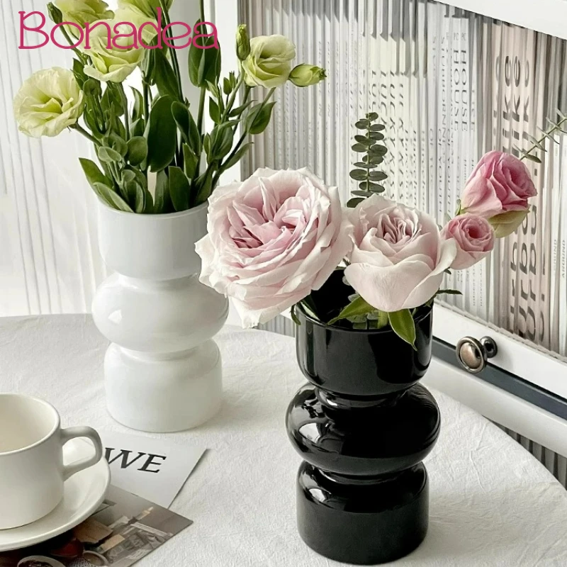 

Medieval Glass Vases Flower Arrangement Accessories Retro High-looking Flower Vase Table Decoration Household Accessories