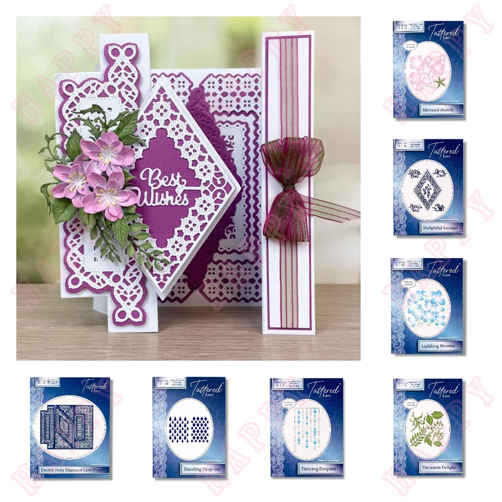 Foliage Die Cut Set For Card Making - Metal Cutting Dies For Scrapbooking & Crafts