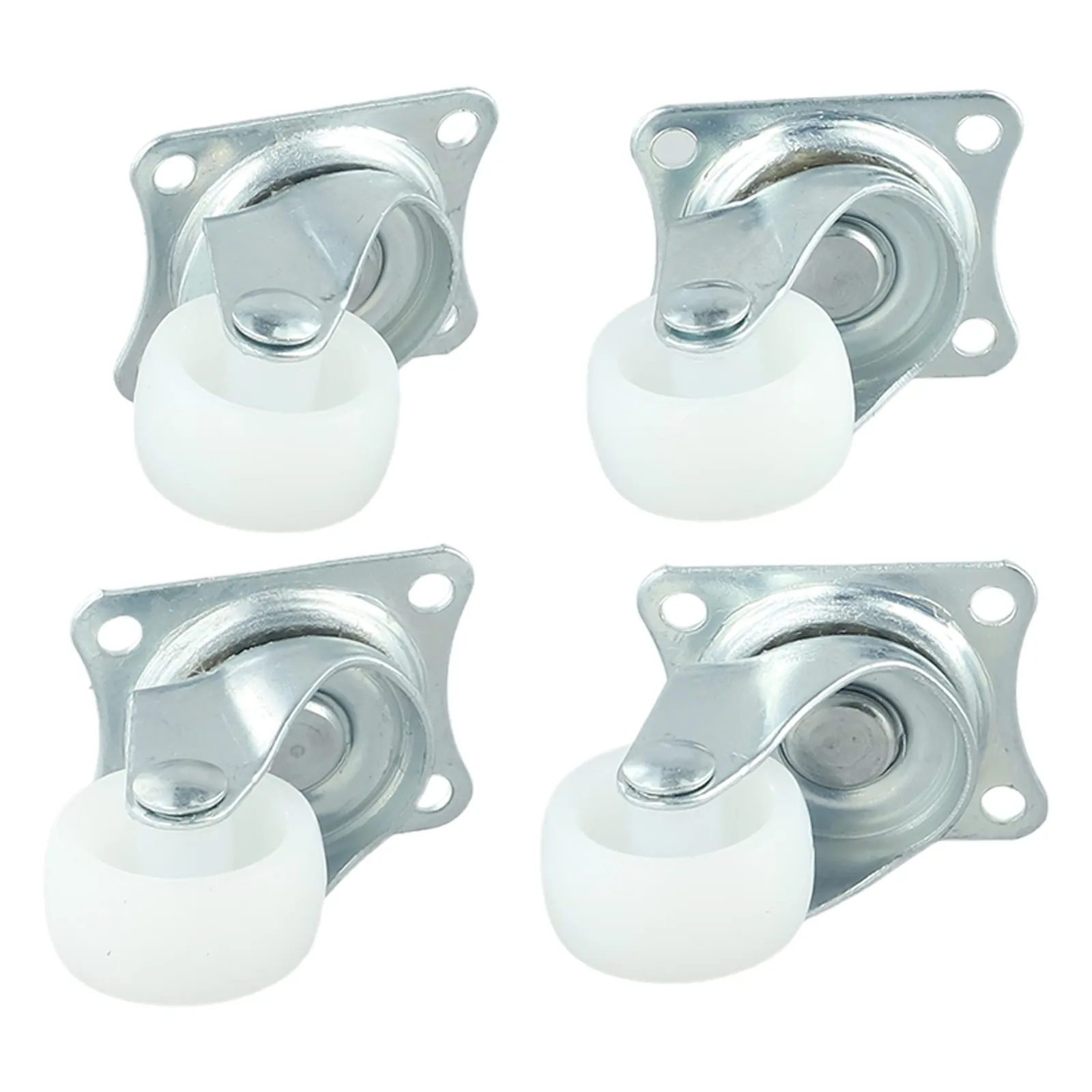 

Parts Swivel Casters Bearing Wheels Stroller Wheel White/silver With Rubber Warehouses Homes Material Handling