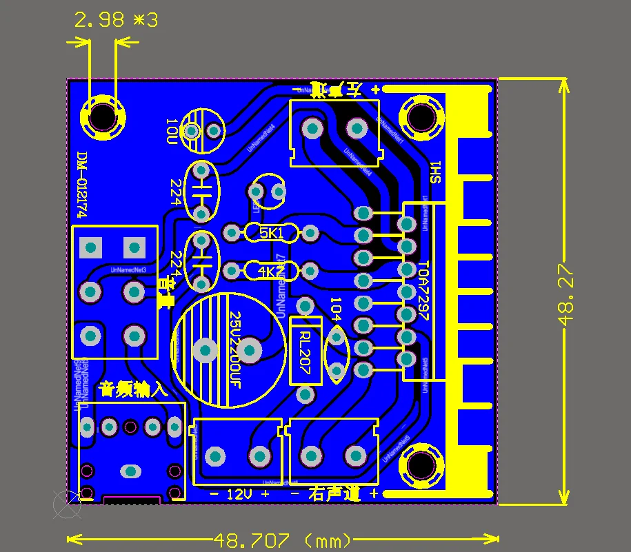 IPOTCH TDA7297 Versione Scheda di Amplificatore DC 9-15V per Diffusori