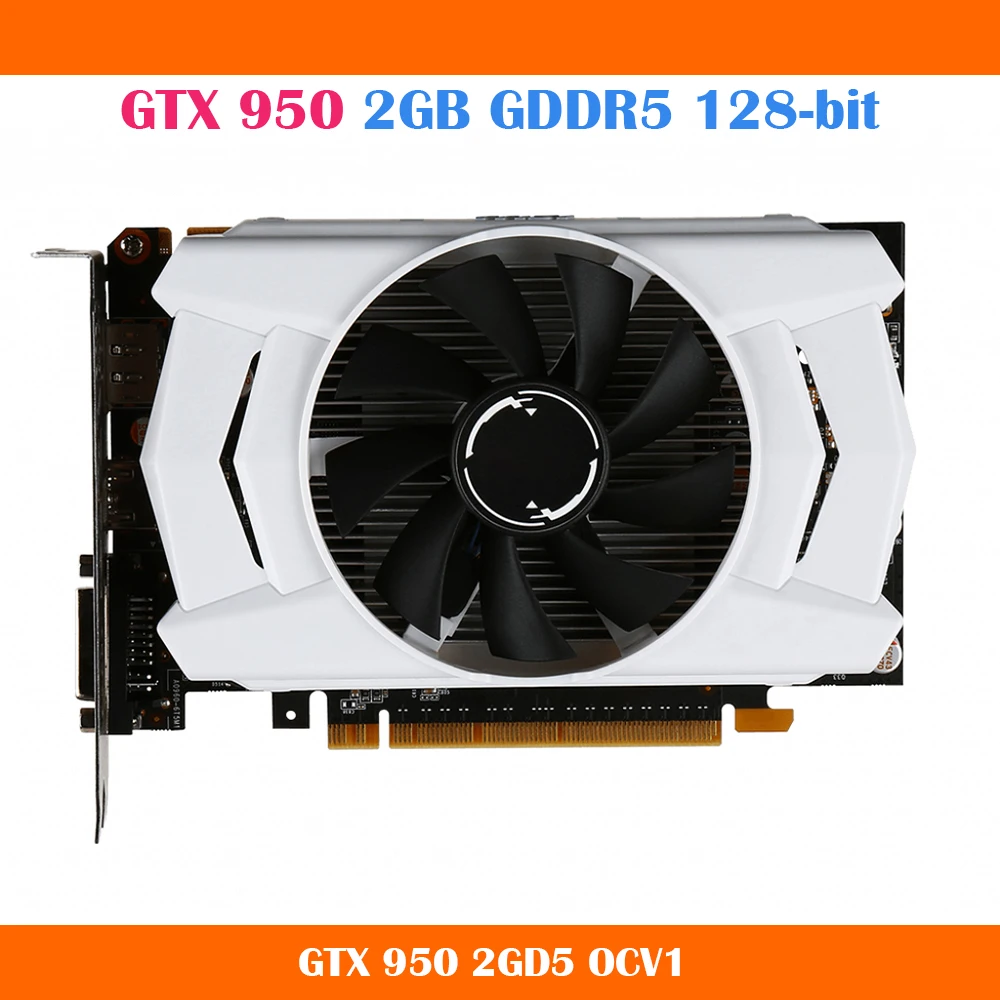 For Msi GTX 950 2GB Graphics Card PC Video Card Discrete Graphics Card High Quality Fast Ship external graphics card for pc Graphics Cards