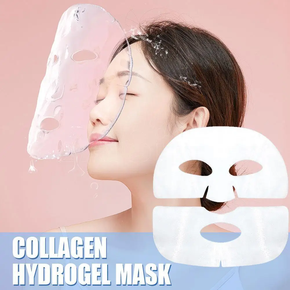 

1/3/5pcs Collagen Hydrogel Mask For Female Moisturizing Transparent Gel Deep Hydrating Firming Facial Mask Skin Care Mask