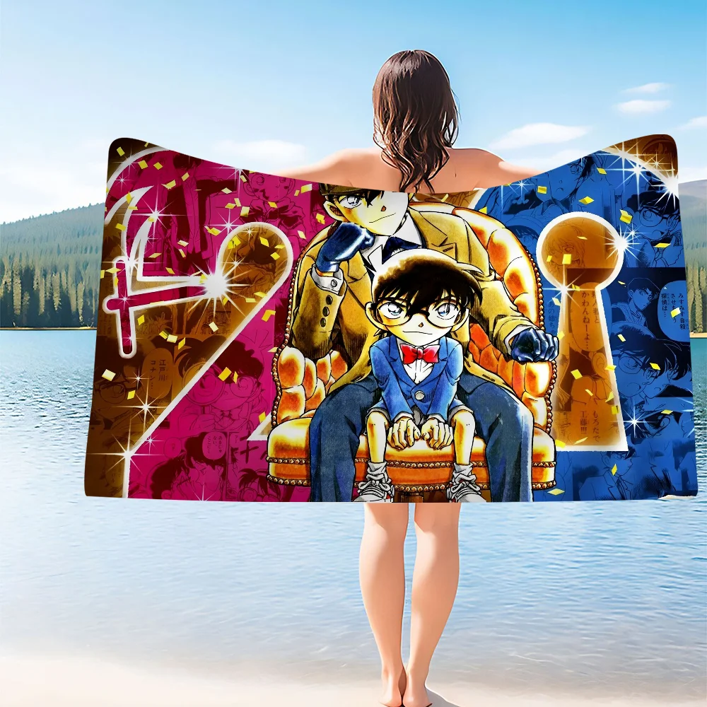 Detective Conan Cartoon Microfiber Beach Towel Absorbent Quick dry Soft Yoga Swimming Resort Mountain Climbing Towel 5