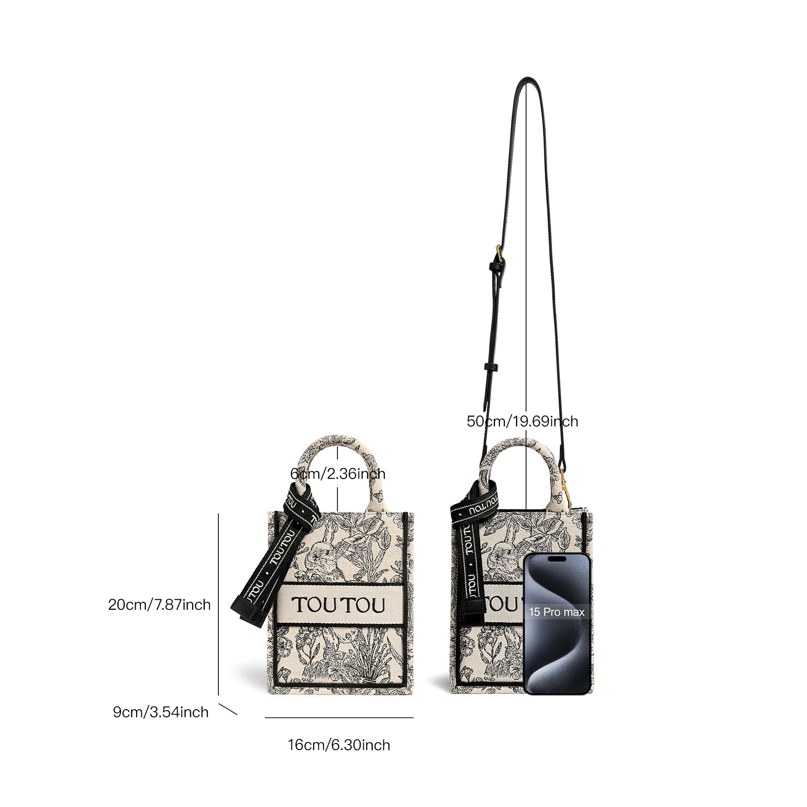 TOUTOU Women Handbag Autumn China-Chic Embroidery Vertical