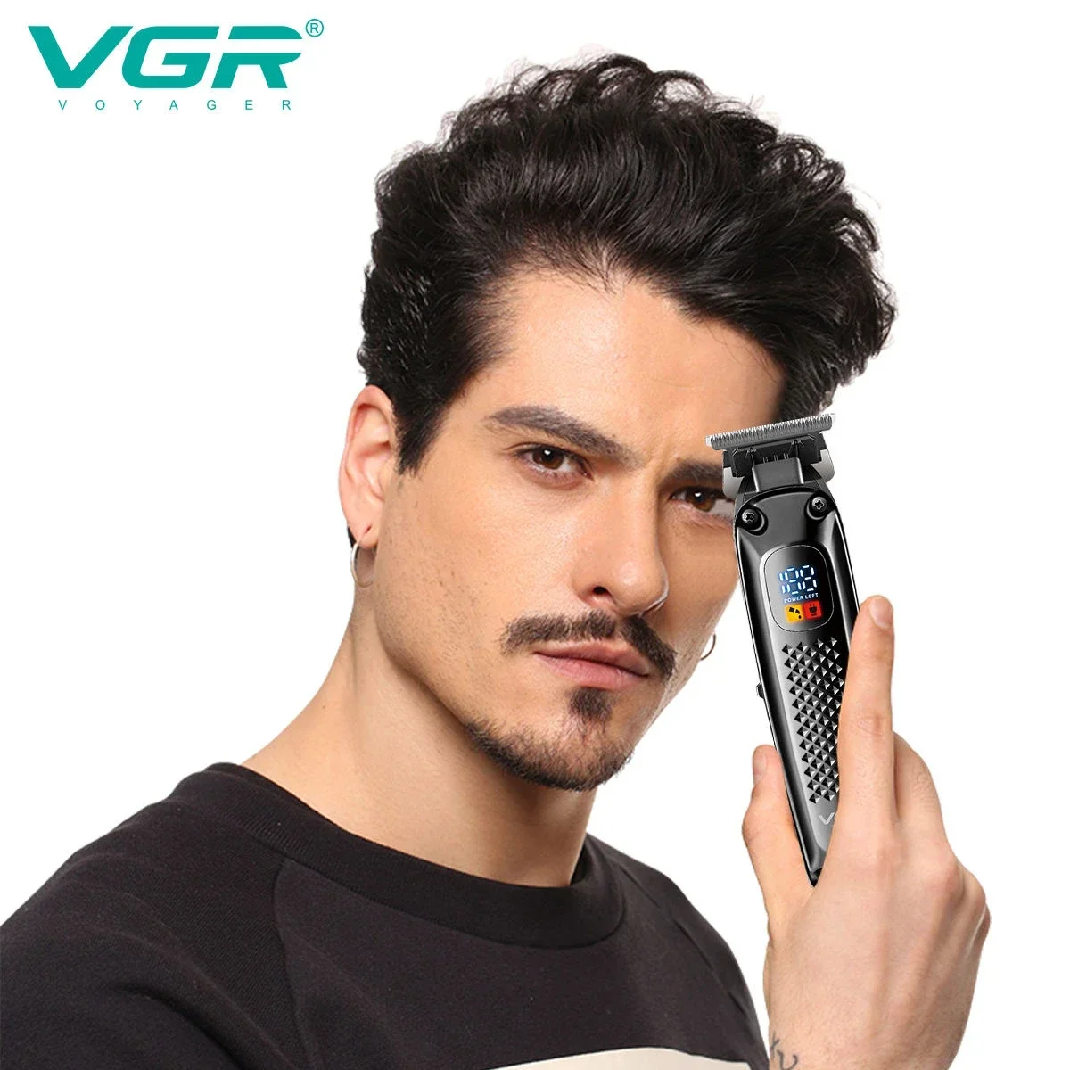 VGR Barber Professional Cutting Electric Hair Clipper Cordless Haircut hine Trimmer for Men V-972_voghion.com