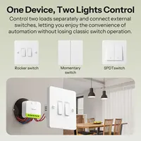 SONOFF MINI DUO 2-Gang Zigbee Smart Switch MINI-ZB2GS Small & Safe Dual-Load Control Supports External Switch Require zigbee hub - Image 4