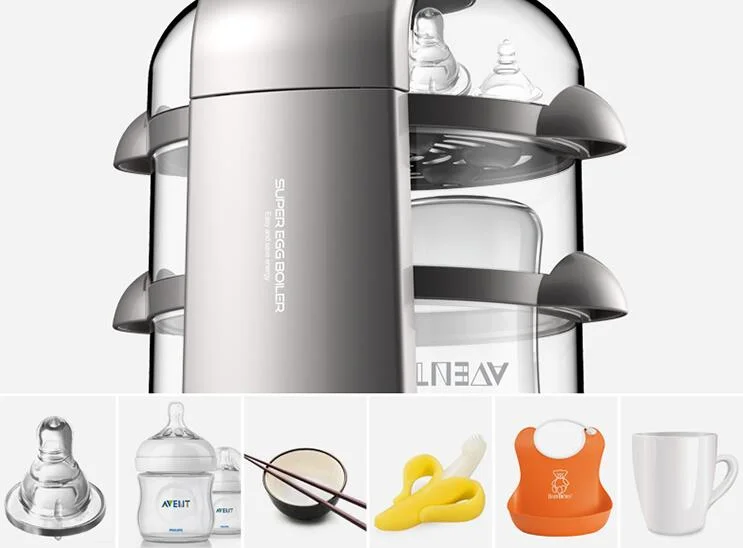 ChinaDeerma household egg cooker a steamer multi-function four layers ZD02 110-230-240v