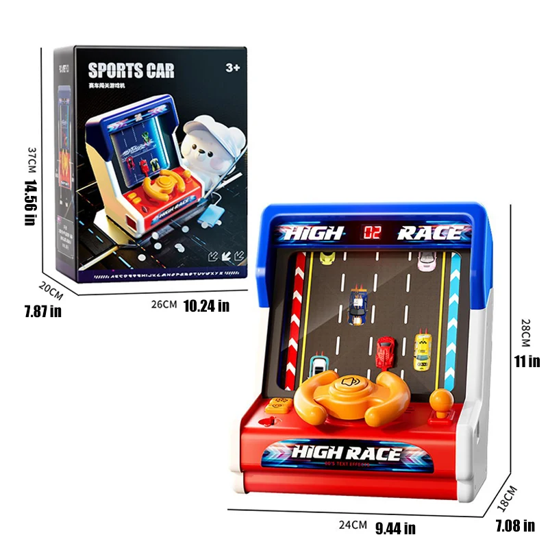 Children Car Machine Coin Racing Breakthrough Funny Table Toy With light Sound Kids Toys Party Game Educational Boy Gift 6