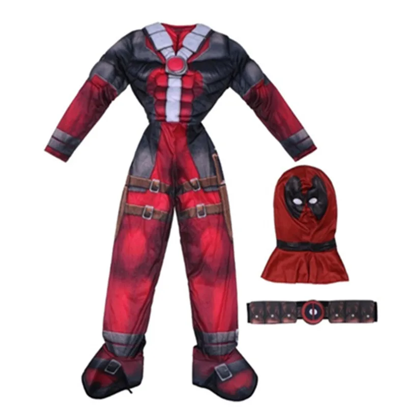 Costume de cosplay Deadpool Smile Hero pour enfants, combinaison Avengers,  épée, accessoires d'armes SR, Halloween