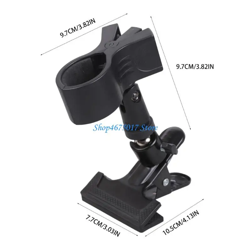 H4GA 헤어 드라이어 홀더 금속베이스 360 회전 블로우 건조기 스탠드 교체 클램프 마이크 조직 랙