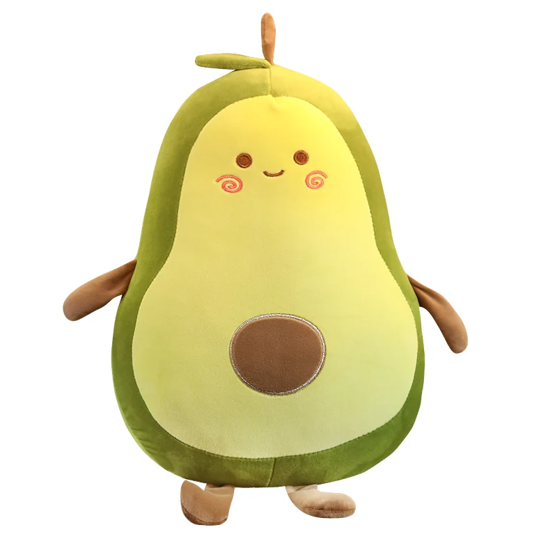 53~115cm NEW Happy Squishy Stuffed Avocado Doll Soft Green Fruit Plant Plush Toy Snuggle Buddy Xmas Gift 6