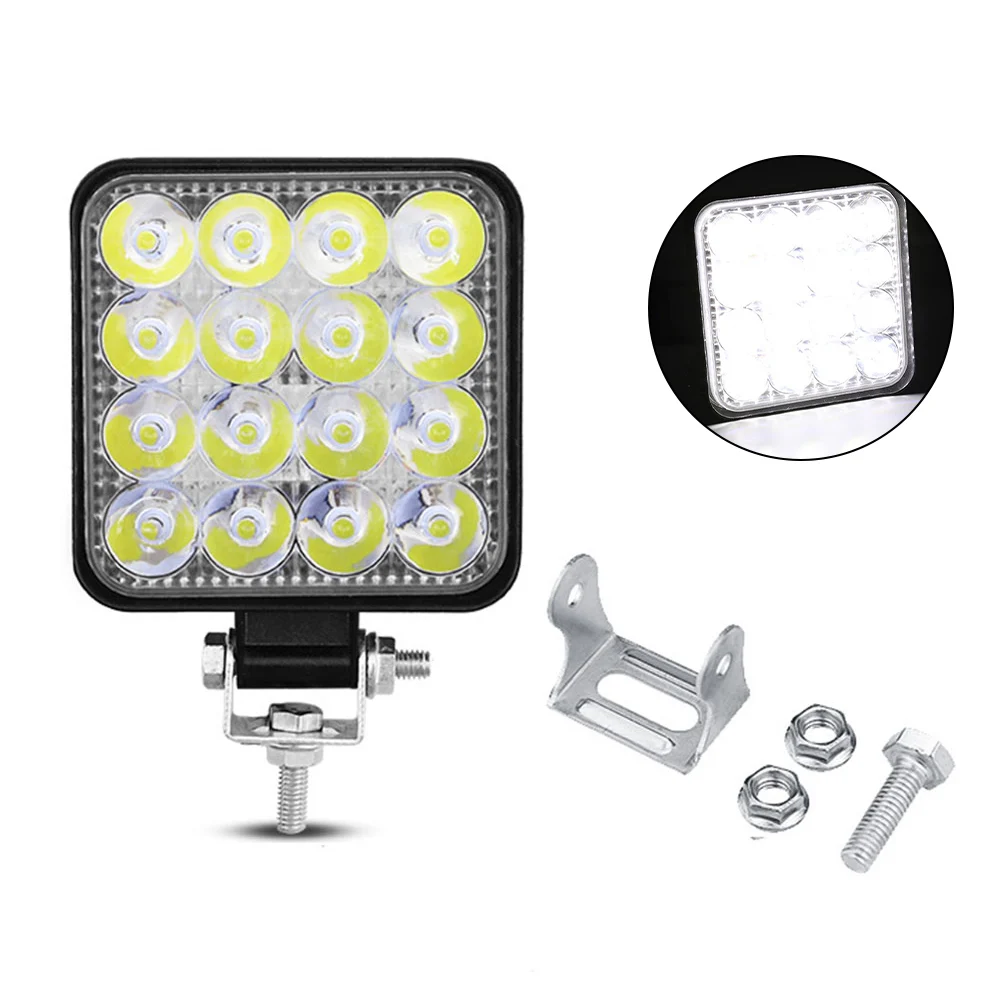 

Work Light Car Light Light Accessories Shockproof Reversing Lights 48w 16LED Car Accessories Truck Off Road Tractor