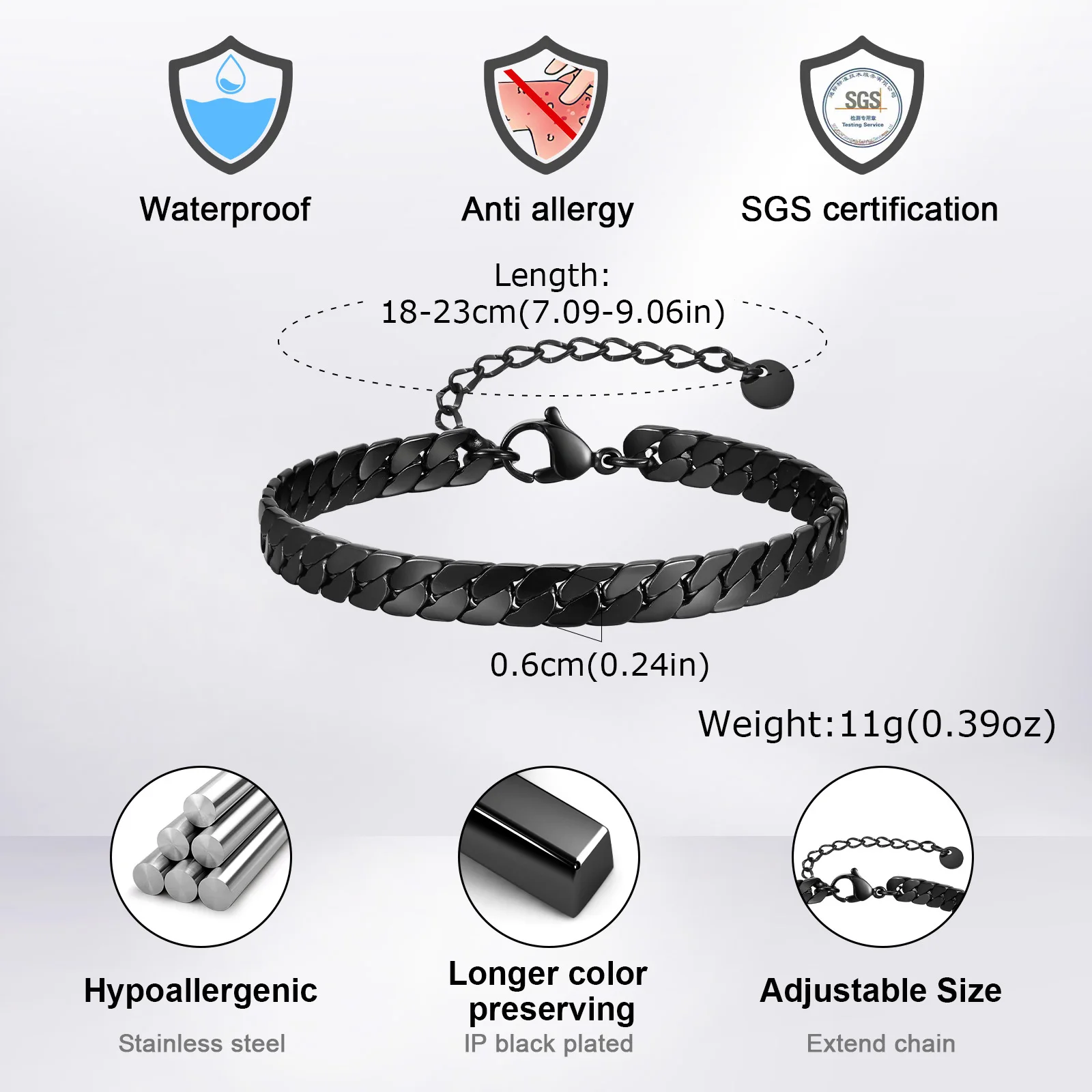 Didiseaon Bracciale Intrecciato Regolabile da Uomo e Donna Didiseaon Bracciale Intrecciato Regolabile da Uomo e Donna