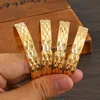 4Pcs 18k 8mm Width 45MM 55MM 65MM 70MM Dubai Baby Cute Bangles For Girl Jewelry Gold Color Bangles Girls Birthday Jewelry Gifts 1