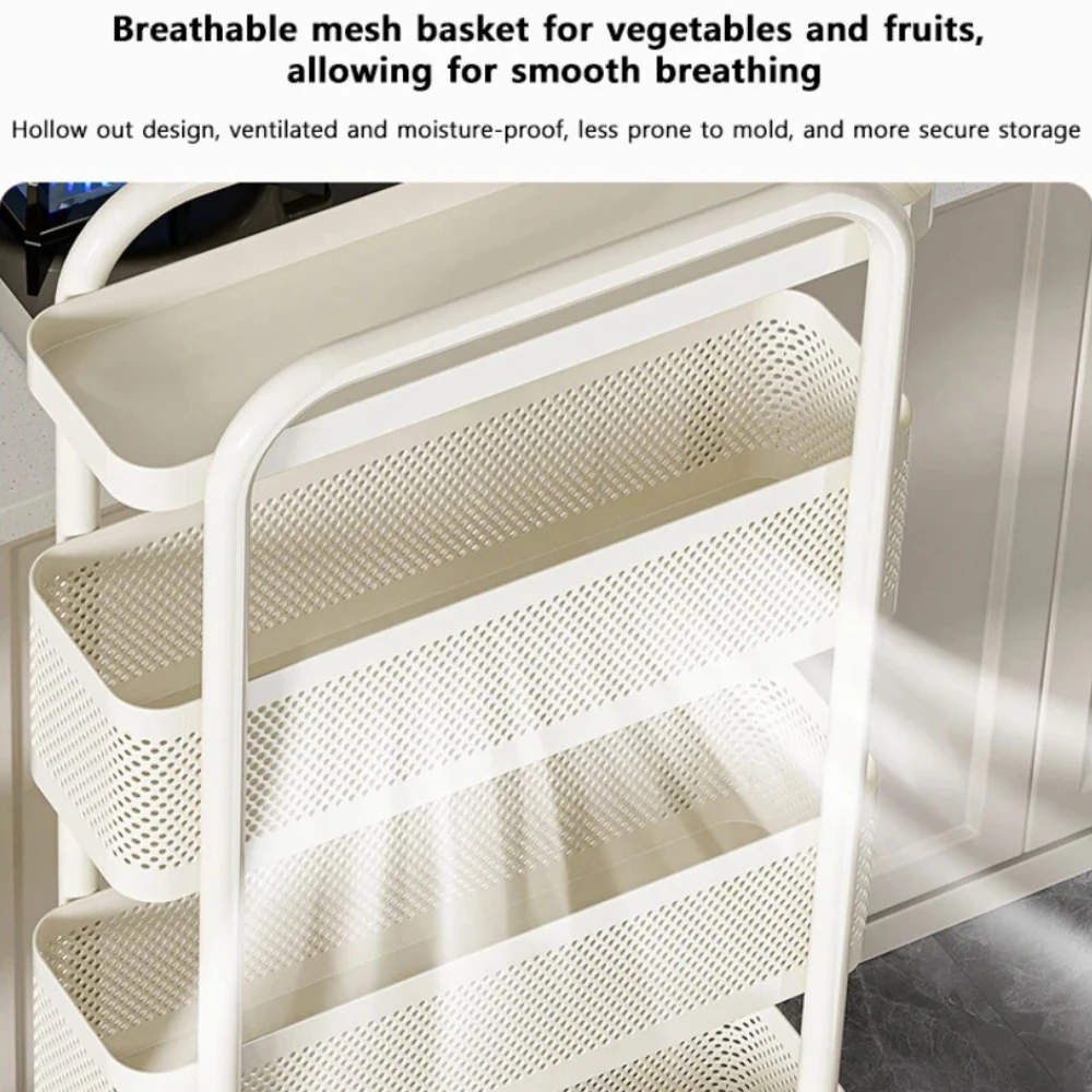 Kitchen Multi-Functional Storage Trolley