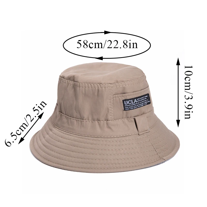  - Fashion New High Quality Women Men Bucket Hats Cool Lady Male Panama Fisherman Cap Outdoor Sun Cap Hat For Women Men Sun Visor