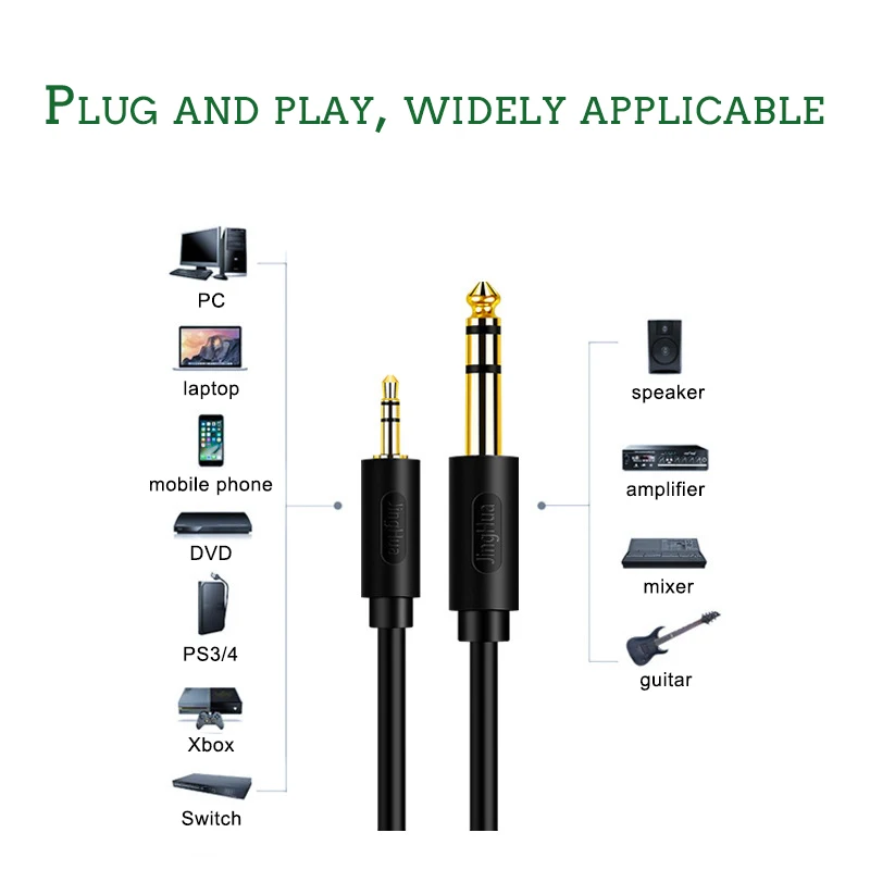ͼ   3.5mm  6.35mm  Aux ̺, ݵ 3.5 -6.5  0.5m 3m 5m  ̺ -
