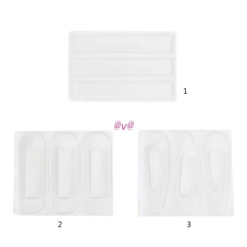 DIY 에폭시 수지 머리핀 실리콘 금형, 수제 보석 주조 금형