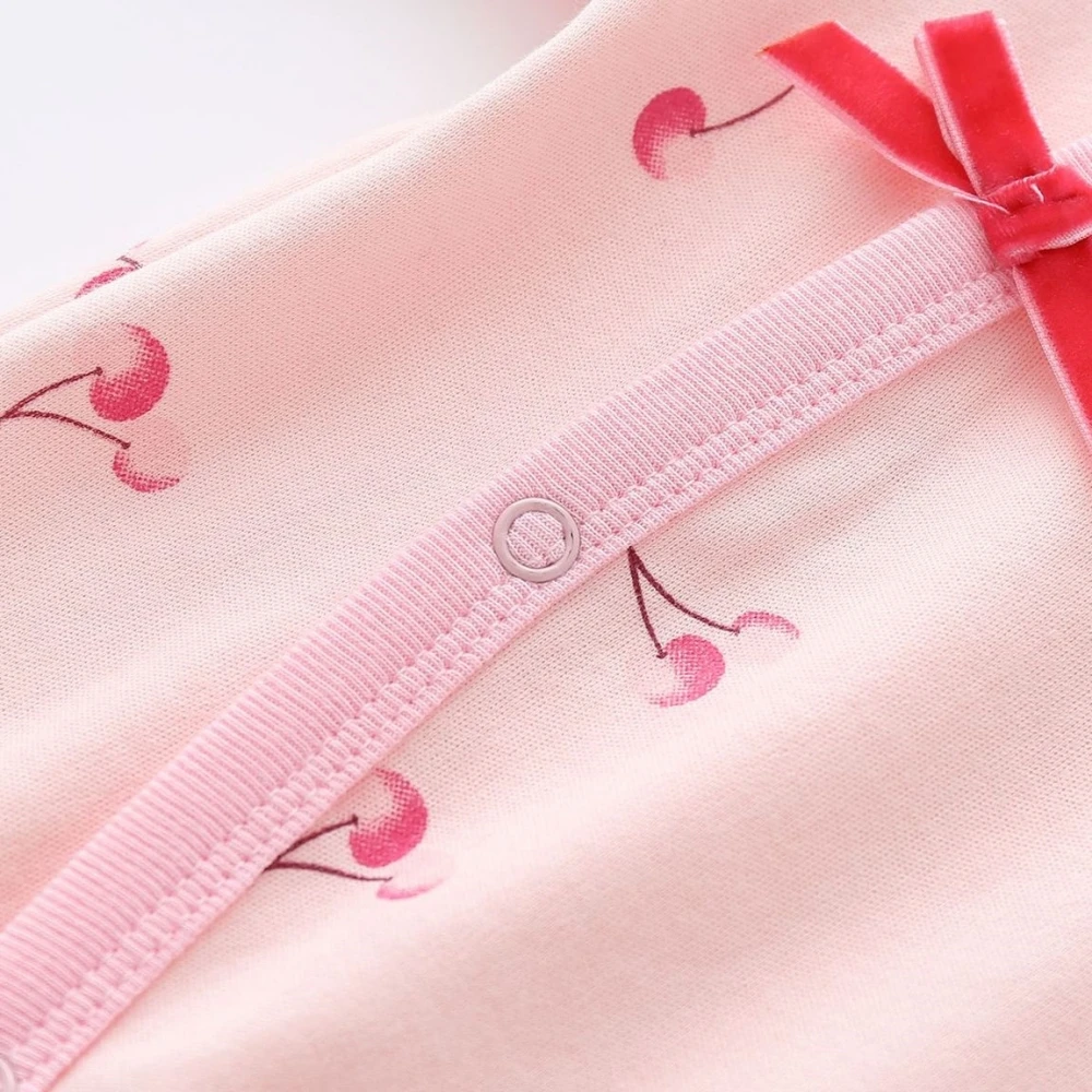Baby clothes 0 to 12 months cotton long sleeve rompers for girls Spring Autumn print toddler clothing newborn Footies jumpsuits