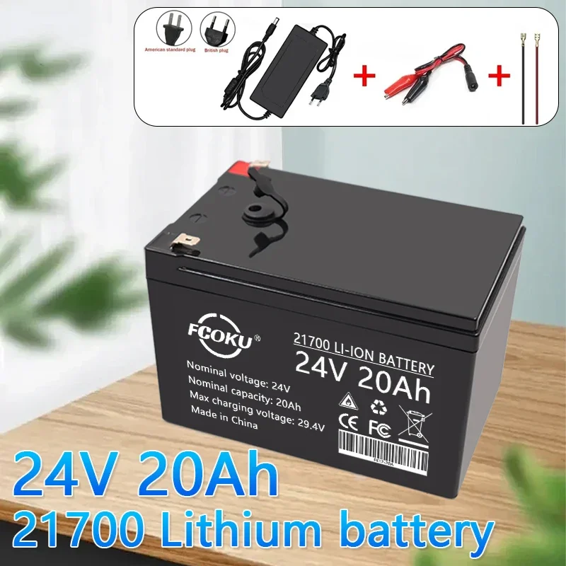 

24V 20000mAH High Power Box USB 21700 Lithium-Ion Battery Pack Built-In BMS Is Used For LED Lamps And Outdoor Mobile Lighting.