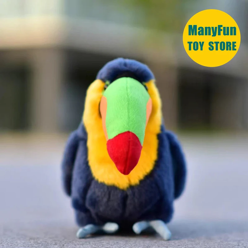 Toucan Plush Toy High Fidelity Hornbill Plushie Toco Peluche Lifelike Stuffed Animals Simulation Doll Toy Gifts For Kids 4