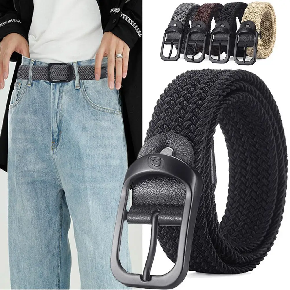 

A New Men's Waistband Non-porous Elastic Woven Waistband Fashion And Student Needle Women Waistband Men Elastic Youn F5K9