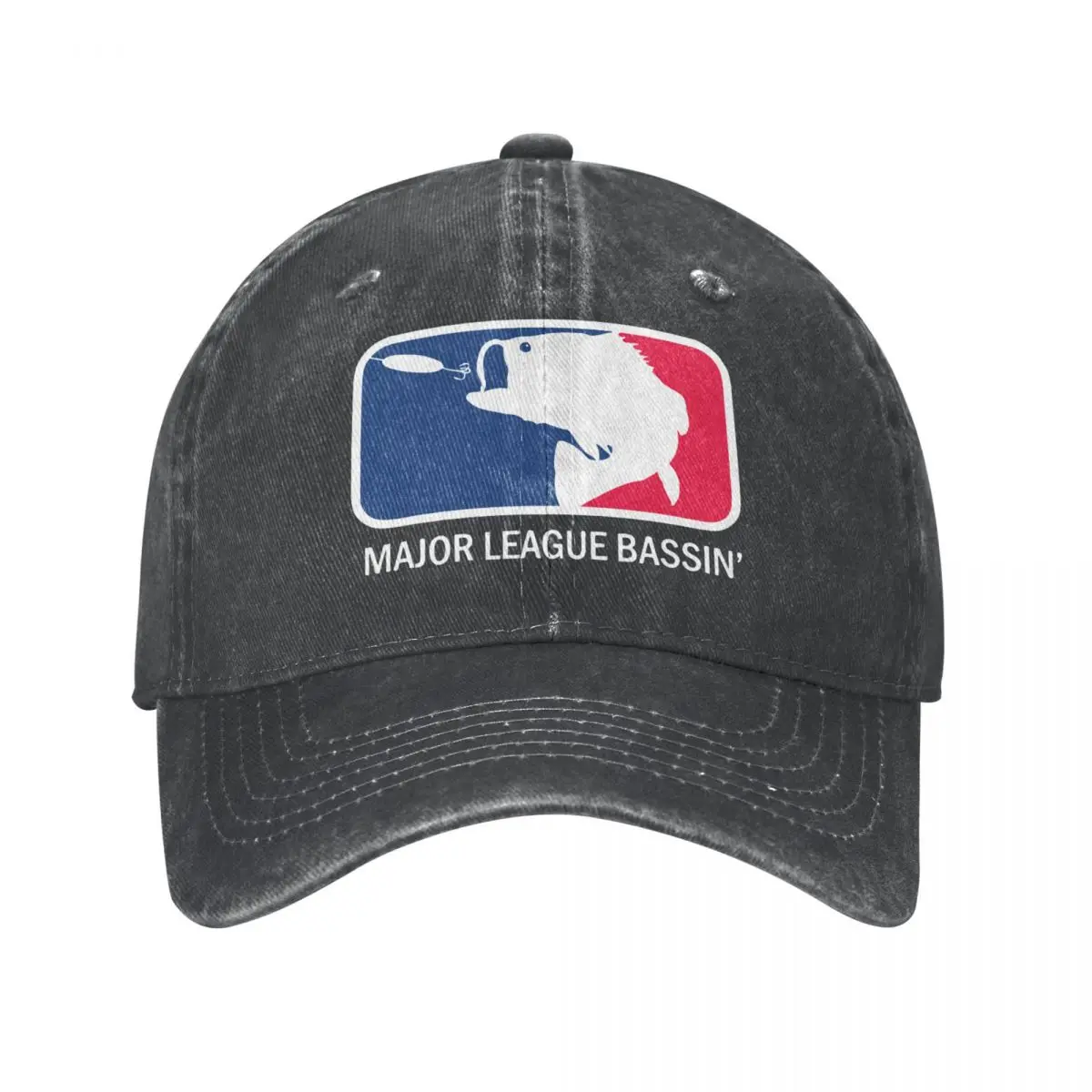 

Bass Fishing Fishing Fish Bait Carp Angling.png Baseball Cap Vintage Washed Snapback Cap Unisex Outdoor Travel Fit Hats Cap