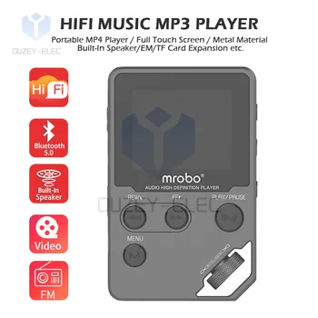 스포츠 워크맨 MP4 휴대용 HiFi 스테레오 음악 MP3 플레이어 HD 무손실 DAC 디코딩 미니 upport FM 라디오 전자 책 레코더 비디오