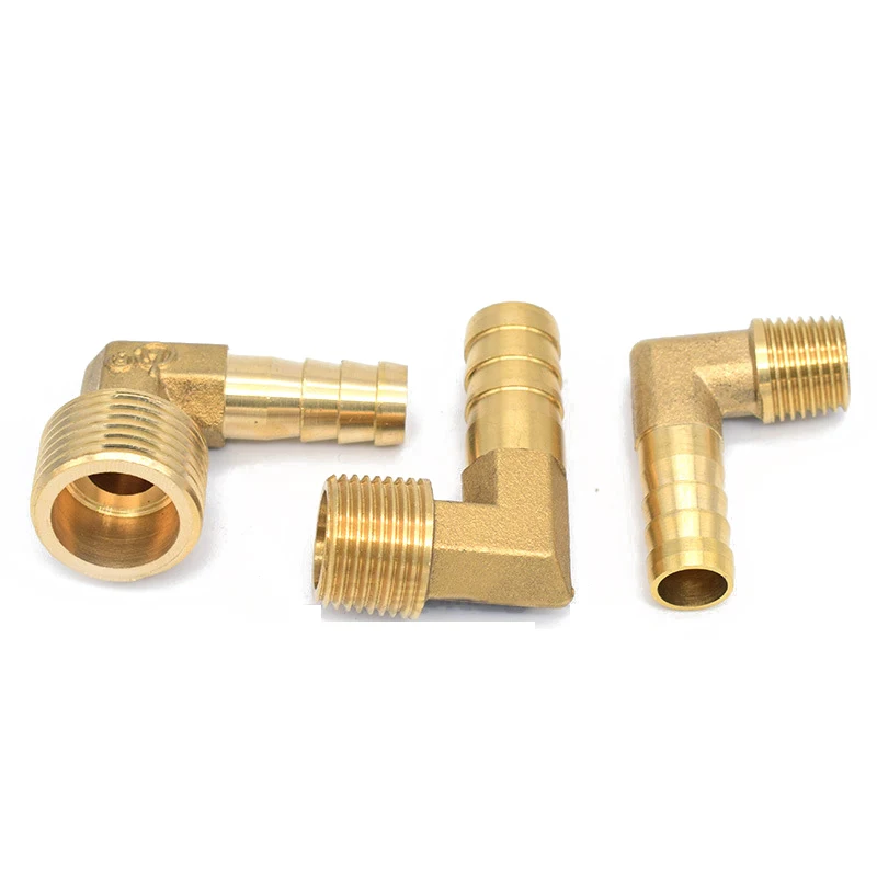 Pagoda Connector 6 8 10 12 14mm Hose Barb Gas Connector Hose Tail Thread 1/8 1/4 3/8 1/2 Inch Thread Brass Water Pipe Fittings