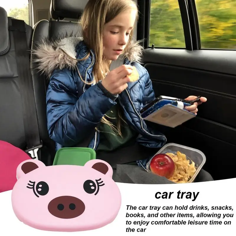 Car Headrest Folding Tray Foldable Car Backseat Tray With Hook Cartoon  Animal Design Auto Back Seat Tissue Tray Cup Holder - AliExpress