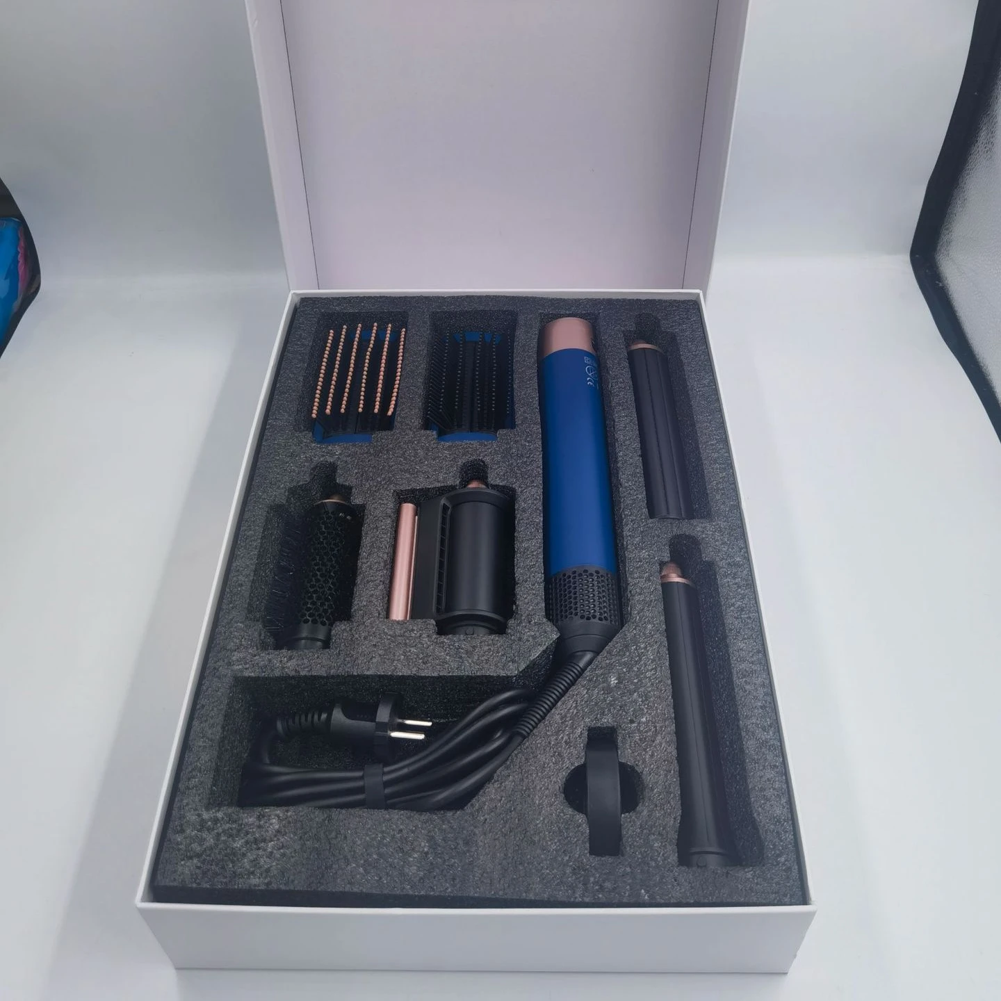 Curling Iron HS-05 Multifunctional Airwap Wearing Hair Dryer Hot Comb Air Professional Curling Iron 3