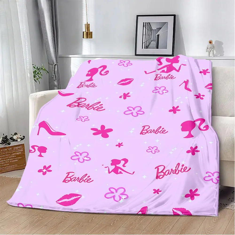 Hot Lovely B-Barbies Printed Blanket Picnic Blankets Warm Blanket Soft and Comfortable Blanket Home Travel Y2k Birthday New 2