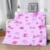 Hot Lovely B-Barbies Printed Blanket Picnic Blankets Warm Blanket Soft and Comfortable Blanket Home Travel Y2k Birthday New 2