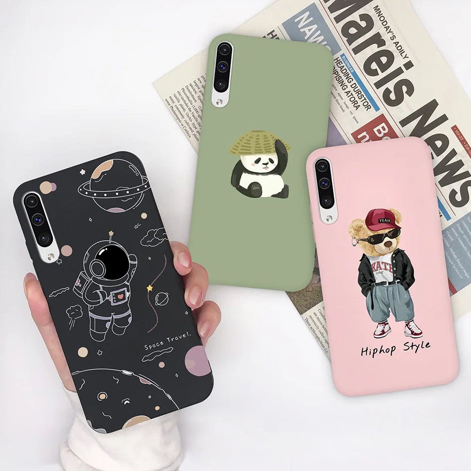 Custodia Per Samsung Galaxy A50 A50S Fashion Cute Bear Cover Custodia Morbida In Silicone Per Coque Samsung A50 A 50 S A50S Fundas Capa