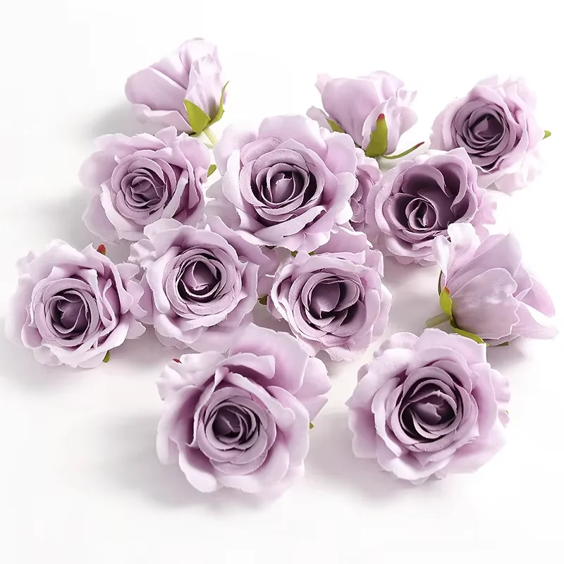 5/10Pcs 6cm Seide Rose Künstliche Blume Kopf Scrapbooking Hause Hochzeit Wand Dekoration Weihnachten DIY Kranz Candy box Kuchen Dekor – Detail 15