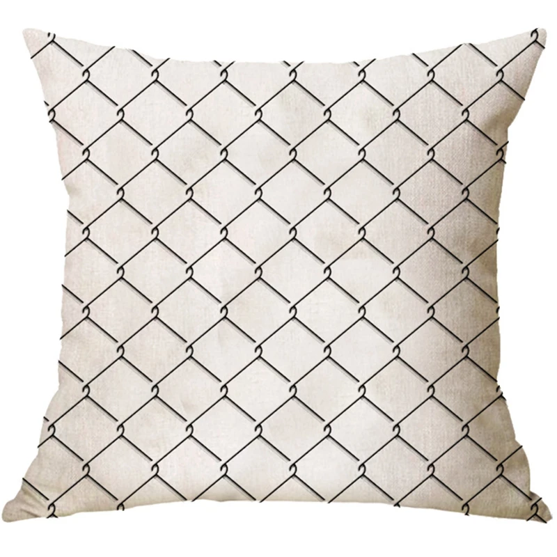 Home Decor Colorful Geometric Cushion Cover For Sofa Office Decoration Nordic Leaf Print Throw Pillow Cover Car Pillowcase 