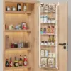 6-Tier Adjustable Pantry Organization Storage, Heavy-duty Metal Door Spice Rack for Kitchen, Bathroom 1