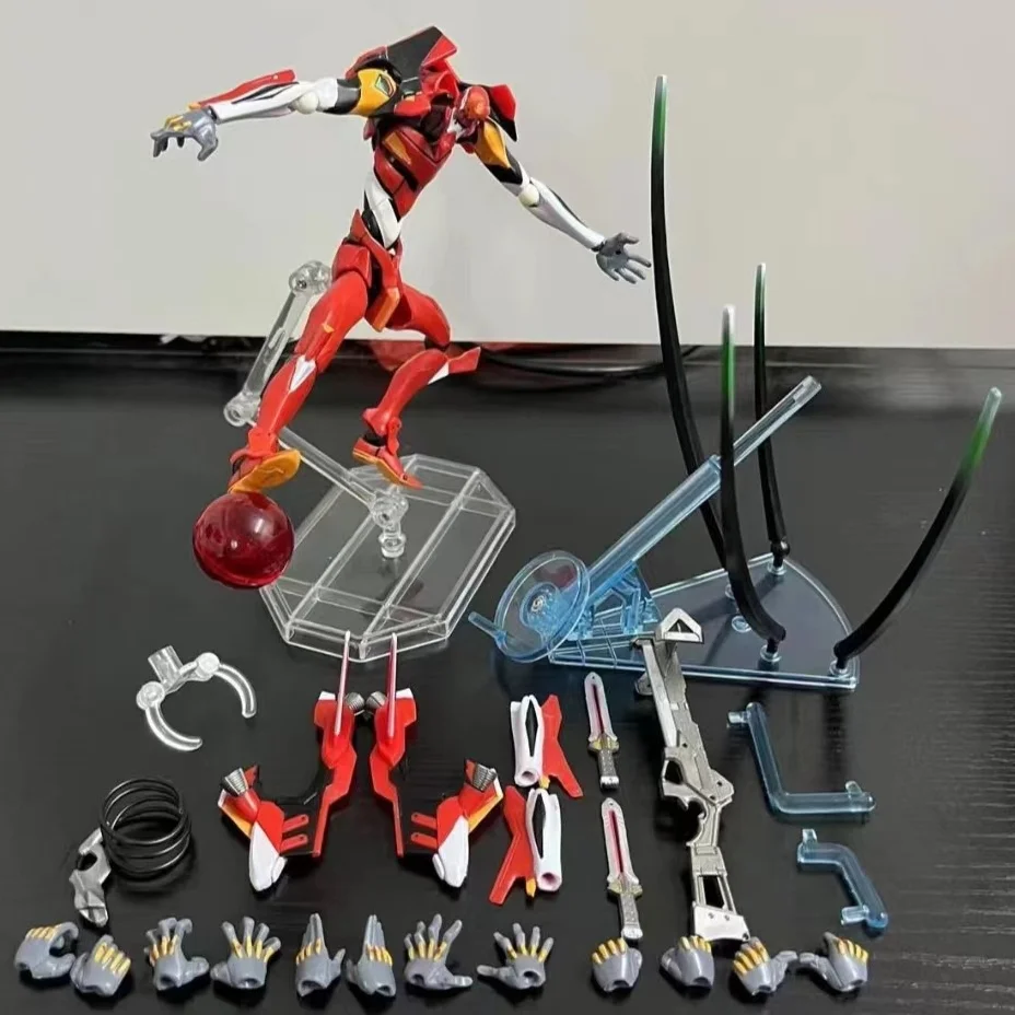 Scatola 23Cm Anime Neon Genesis Evangelion Eva Evangelion-02 Maf005 Figura Pvc Modello Giocattoli Bambola Raccogliere Ornamenti Regali