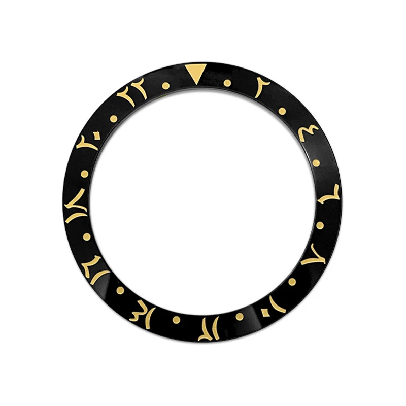 Curved Arab Ceramics Bezel Insert Ring