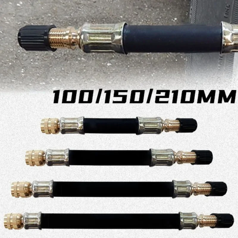 FENGCHUANG Prolunga Valvola Pneumatici 100mm, 150mm, 210mm 3Pezzi, Gomma Estensione Valvola, Pneumatici valvola Adattatore, per Auto Bici Camion Motocicletta