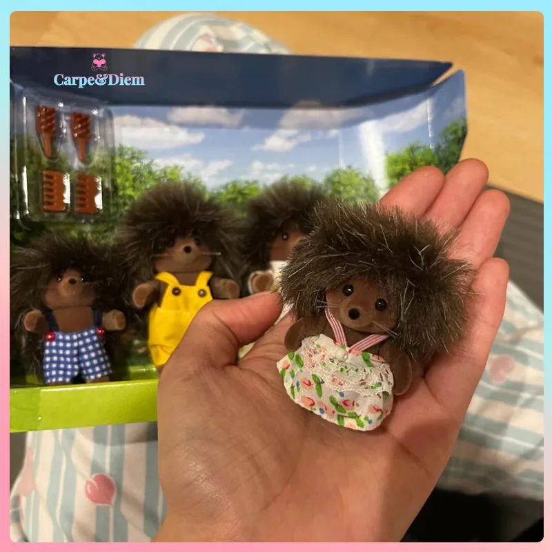 Sylvanian Family Hedgehog Family Series Baby Doll Pretend Play Ternurines Sylvanian Families Room Ornament Toy Birthday Gift 3