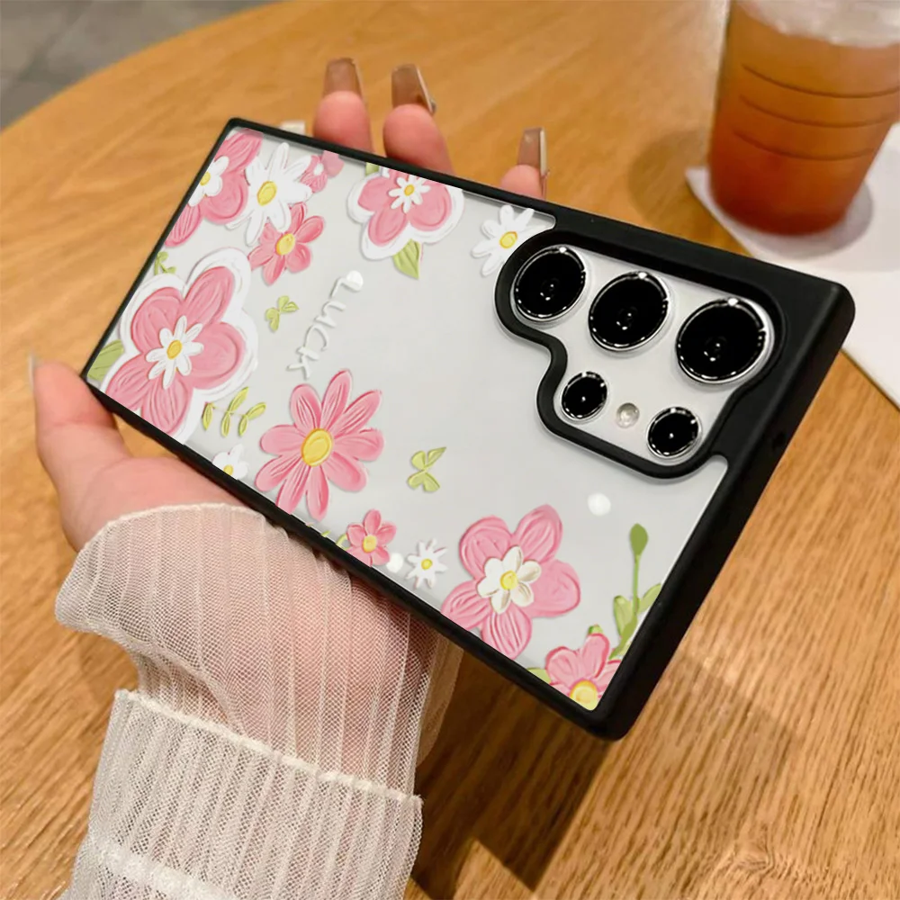 Silicone Floral Design Phone Case Cover
