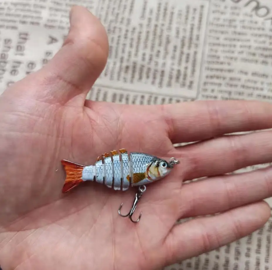 5cm 2.5g Mini Swimbait Lure Abs Multi-segment Small Fake Lure Plastic  6-section Hard Bait Wobbler Tackle - Fishing Lures - AliExpress
