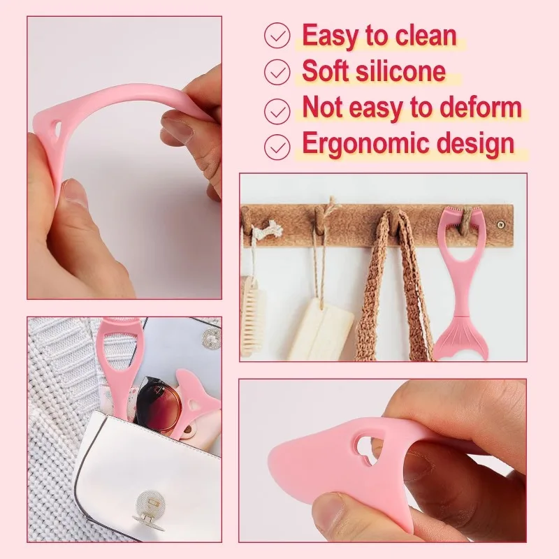 Winged Eyeliner Stencil Mascara Shield Applicator Set Resusable Silicone Eyeliner Guide Tool for Eye Makeup 2Pcs Set