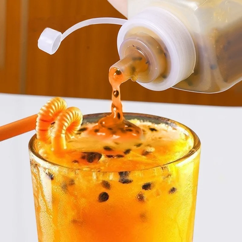 Squeeze Condiment Bottle 450-1000ml with Lid Plastic Squeeze Jam Salad Dressing Storage Dispenser Kitchen Accessories