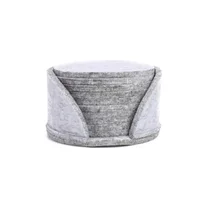 10pcs Round Felt Coaster Dining Table Protector Pad Heat Resistant Cup Mat Coffee Tea Hot Drink Mug Placemat Kitchen Accessories 5
