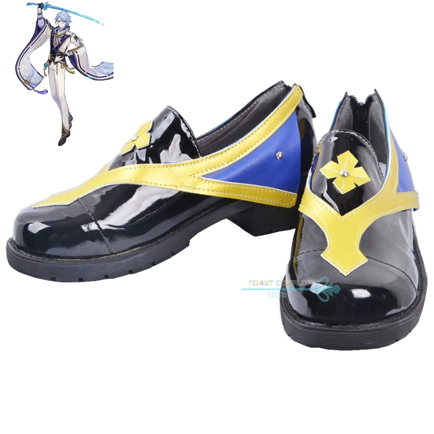

Kamisato Ayato GenshinImpact Cosplay Shoes Game Boots Comic Kamisato Ayato Cosplay Costume Prop Shoes for Con Halloween Party