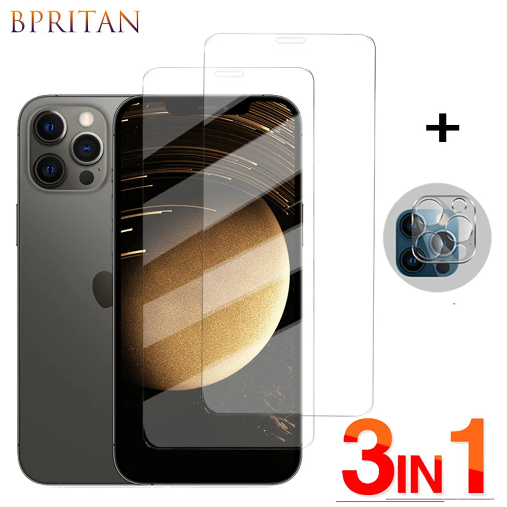 Glass + Caméra Film Iphone 14 Pro Max Verre Trempé Protection Écran Iphone 12 Mini Verre Tremp